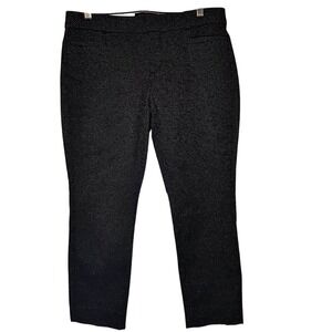 Banana Republic Sloan Fit Crop Pants Black Dot Women's Size‎ 2P